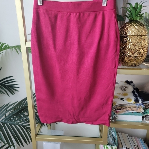 Lulu's Burgundy Wine Red Two Piece Skirt Set - Women's Size Large - Picture 11 of 14